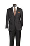Men's Black Adjustable Waist Two Piece Suit