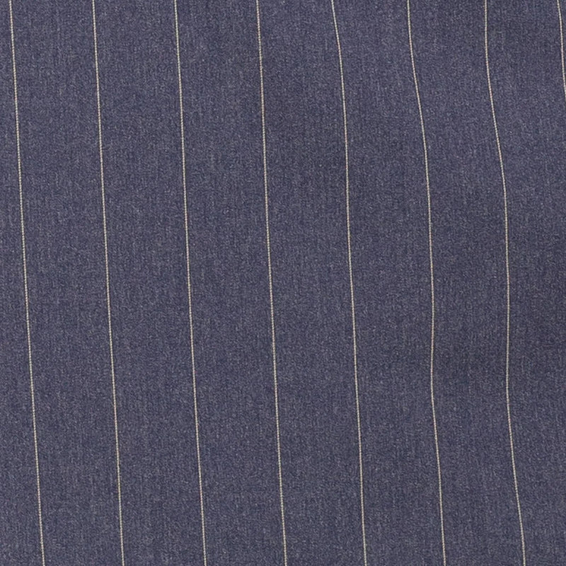 Men's Denim Blue Pinstripe Double Breasted Suit