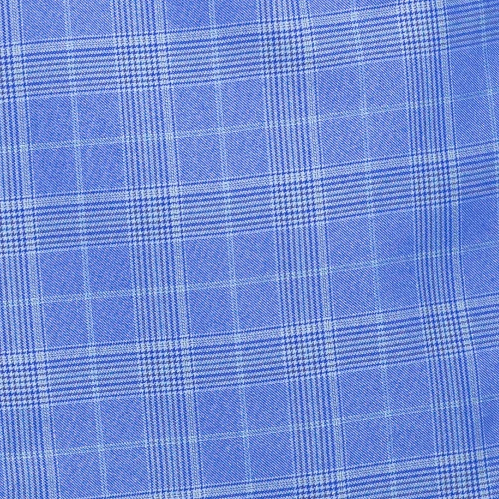 Men's Nautic Blue Glen Plaid Double Breasted Two Piece Suit