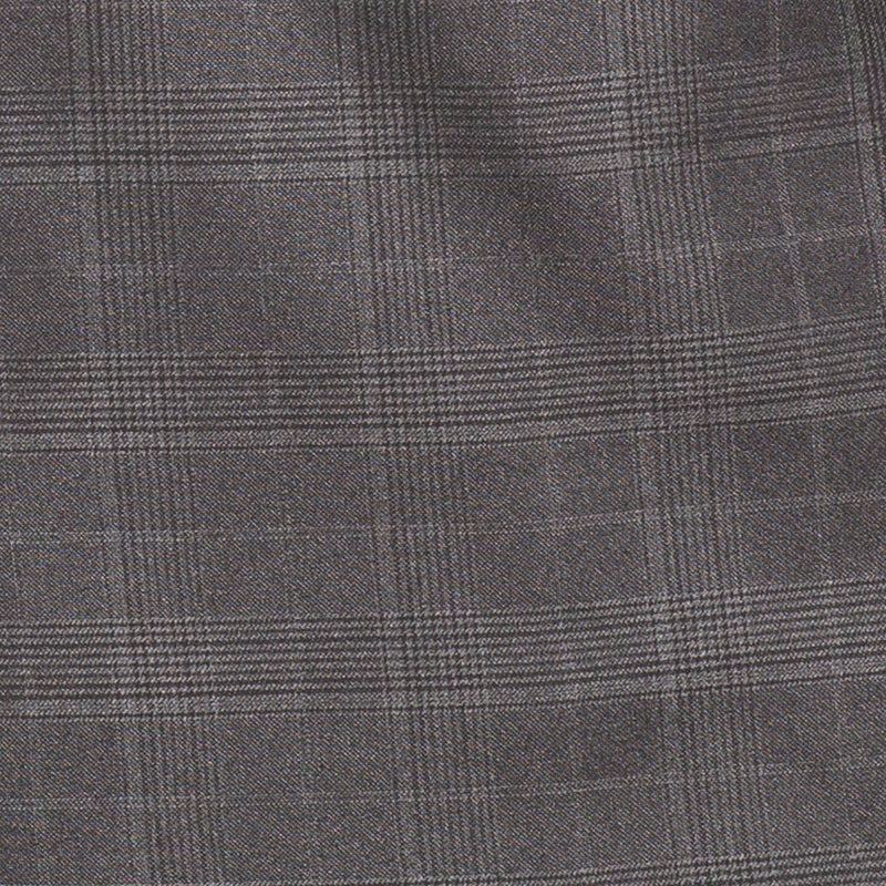 Men's Charcoal Glen Plaid Double Breasted Two Piece Suit