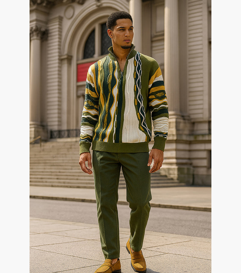 CONRAD Quarter Zip Sweater