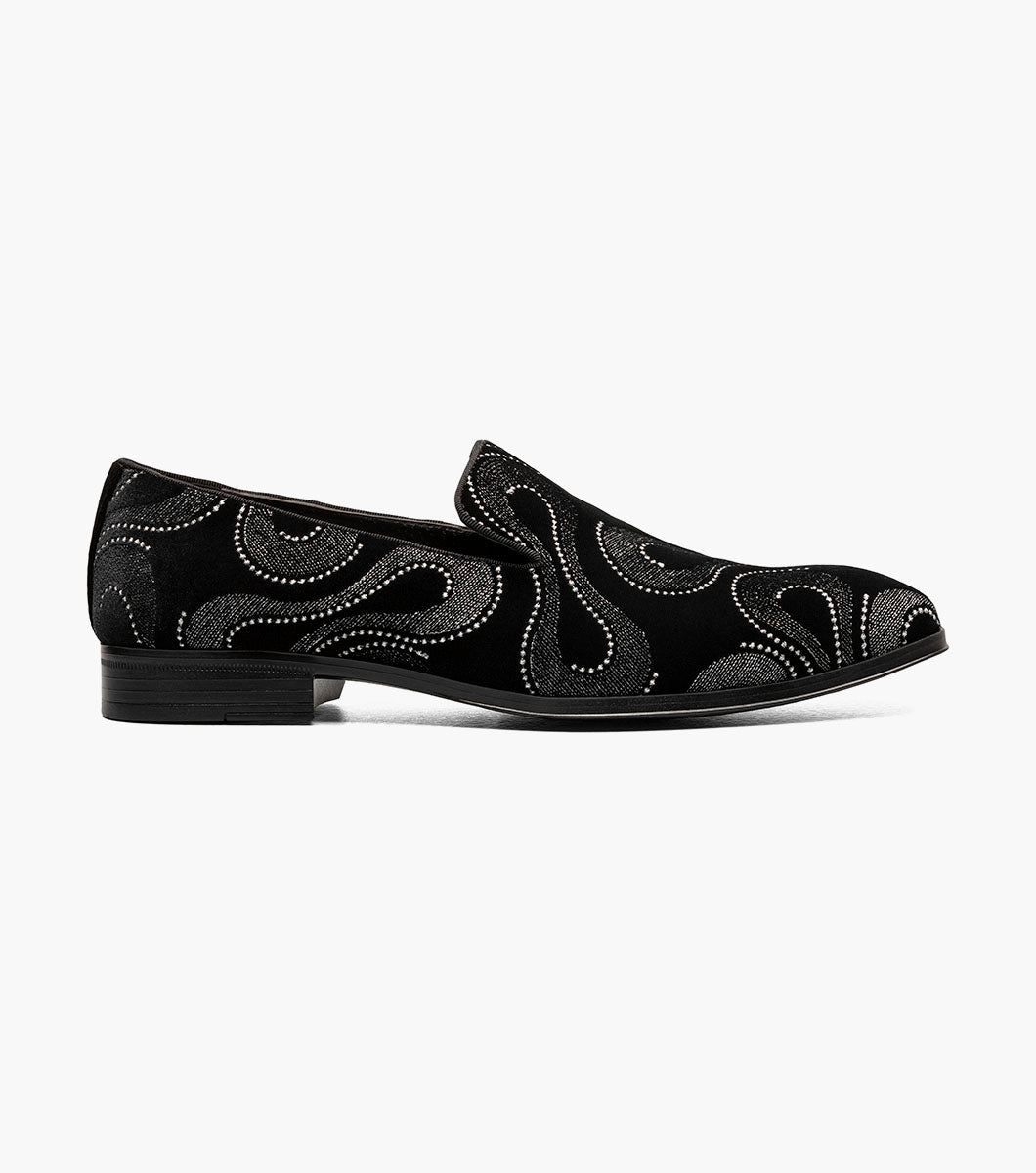 Stacy Adams Swainson Plain Toe Embroidered Slip On by Stacy Adams Shoes