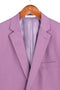 Men's Vintage Violet Solid Three Piece Suit