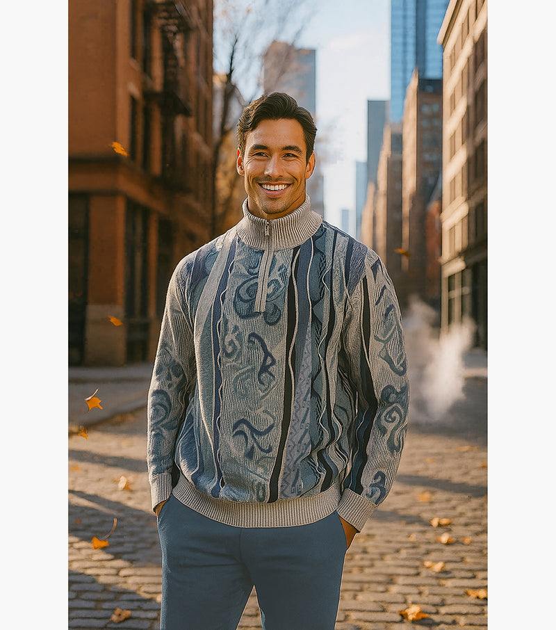 SINCLAIR Quarter Zip Sweater