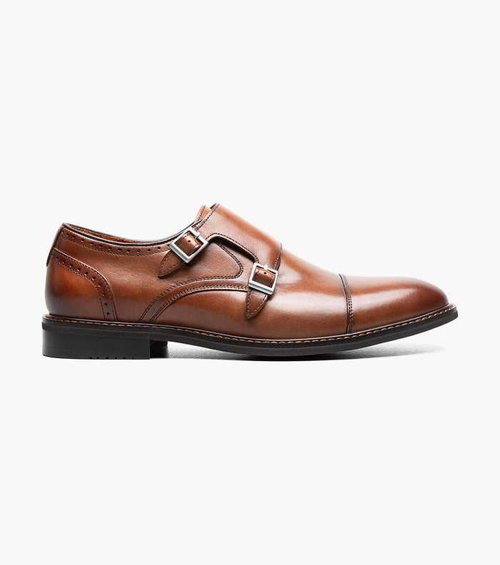 Stacy Adams Boswell Cap Toe Double Monk Strap by Stacy Adams Shoes