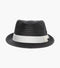 ZAYLEN FEDORA Paper Braided Pinch Front Hat