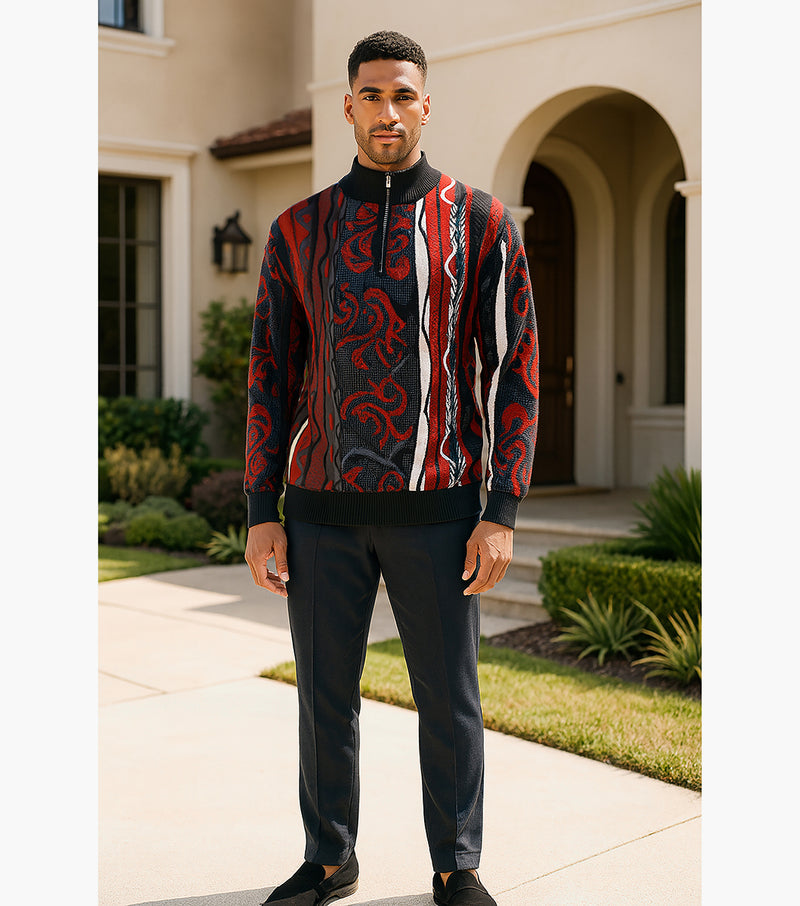 SINCLAIR Quarter Zip Sweater