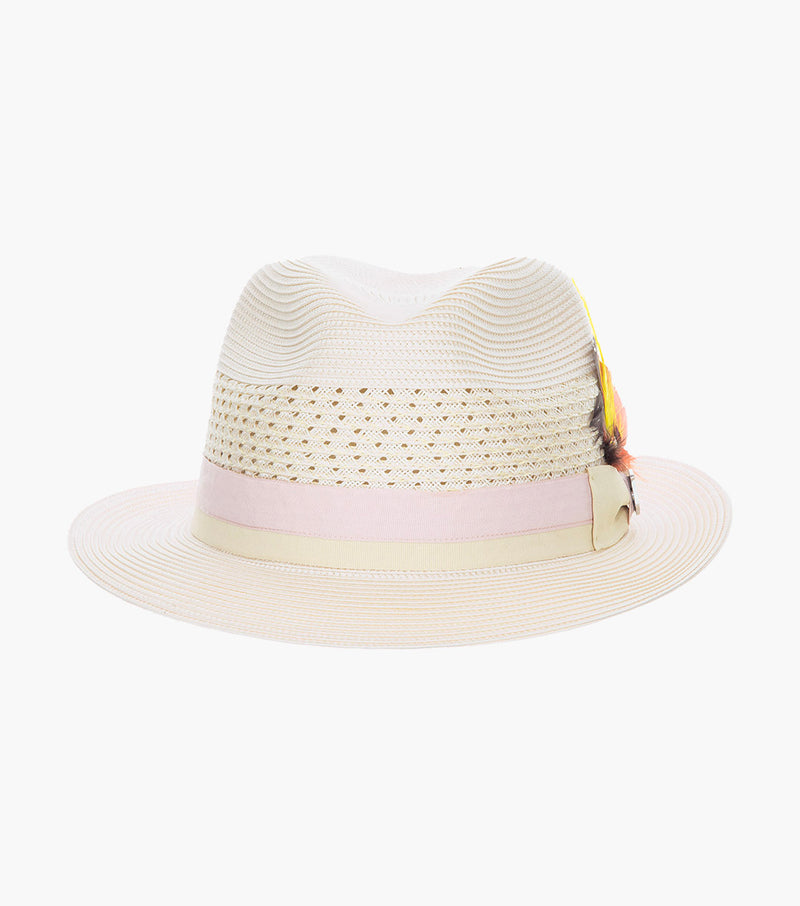 TYCE FEDORA Poly Braided Pinch Front Hat