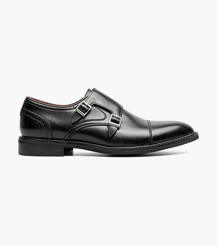 Stacy Adams Boswell Cap Toe Double Monk Strap by Stacy Adams Shoes