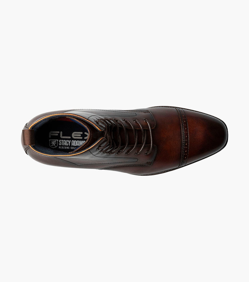 Stacy Adams Henry Cap Toe Lace Up Boot by Stacy Adams Shoes