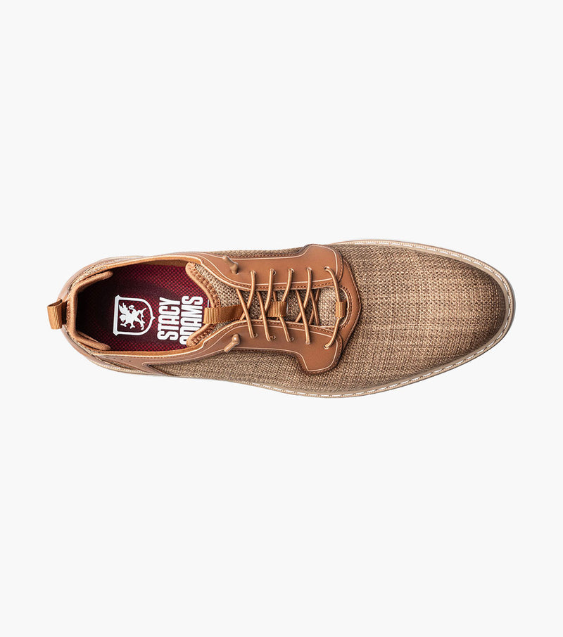 Stacy Adams Sebert Plain Toe Elastic Lace Up by Stacy Adams Shoes