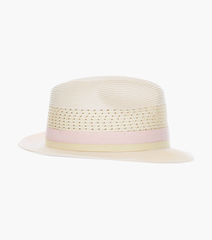 TYCE FEDORA Poly Braided Pinch Front Hat