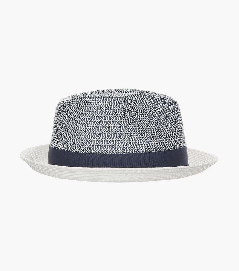 SKYLIN FEDORA Paper Braided Pinch Front Hat