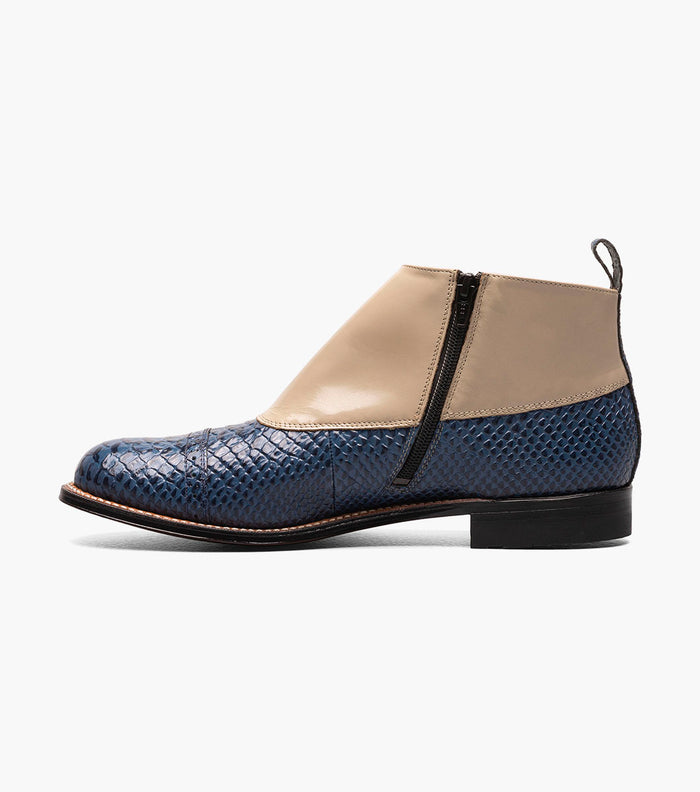 Stacy Adams Madison Spectator Spat Cap Toe Demi Boot by Stacy Adams Shoes
