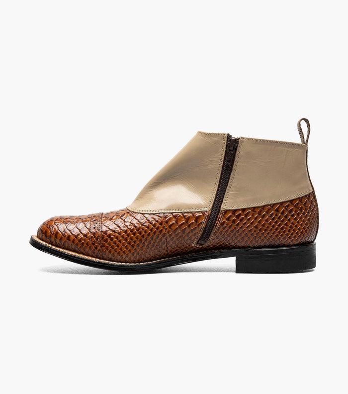 Stacy Adams Madison Spectator Spat Cap Toe Demi Boot by Stacy Adams Shoes