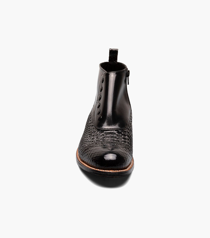 Stacy Adams Madison Spectator Spat Cap Toe Demi Boot by Stacy Adams Shoes