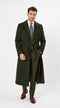 Men’s Blade Runner K Inspired Olive Green Wool Duster Coat – Long Vintage Sci-Fi Overcoat