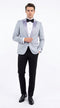 Men’s Classic Black Dinner Jacket – Satin Peak Lapel Formal Tuxedo Blazer (Copy)