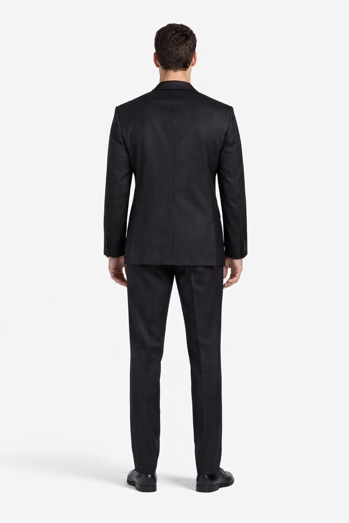 1 Button Designer Shawl Tuxedo in Black Dinner Jacket Blazer - Suit Jacket sateen lapel