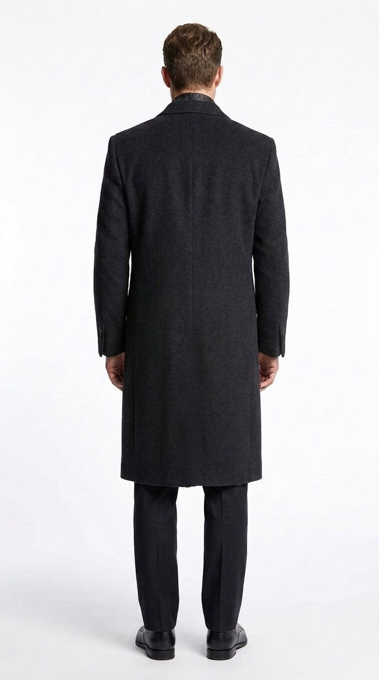 Men’s Black Long Overcoat – Daredevil Born Again Wilson Fisk Inspired Classic Kingpin Coat