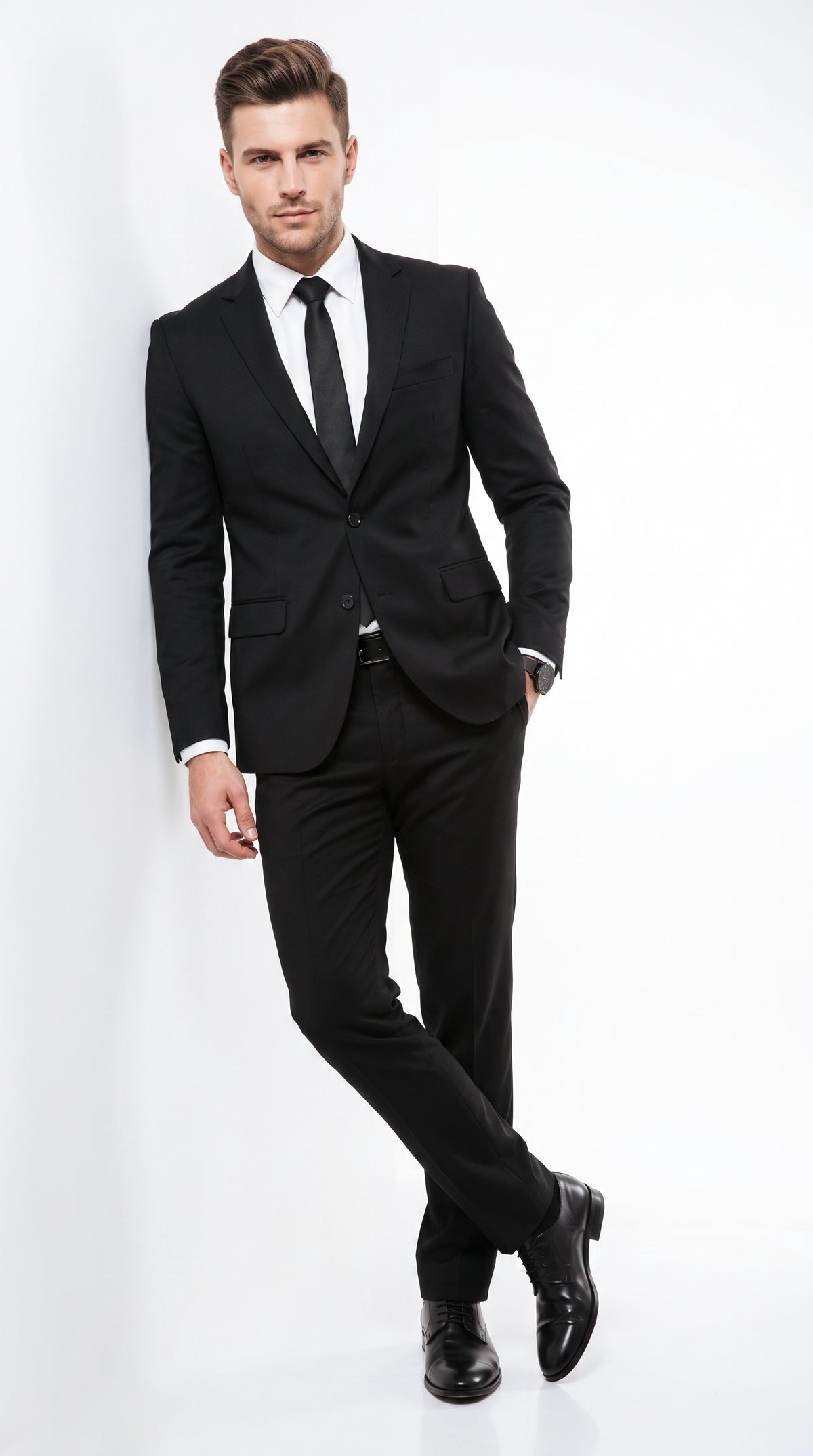 Men’s Black Men in Black Inspired Suit – Classic 2 Button Agent Style Formal Suit