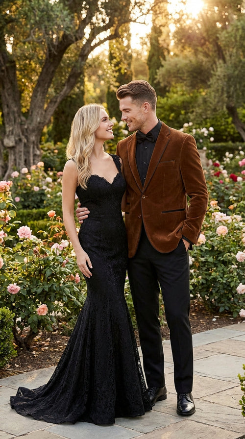 Brown Tuxedo Velvet Blazer for Men | Classic Formal Party and Evening Wear Dinner Jacket