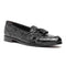 Zelli Franco Tassel Loafers in Genuine Caiman Crocodile - Black