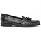 Zelli Franco Tassel Loafers in Genuine Caiman Crocodile - Black