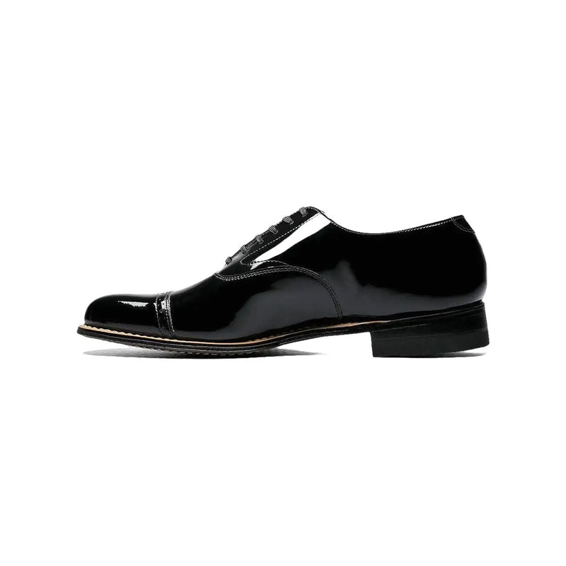 11003,Stacy Adams Patent Shiny Leather Concorde Cap Toe Oxford Lace Up
