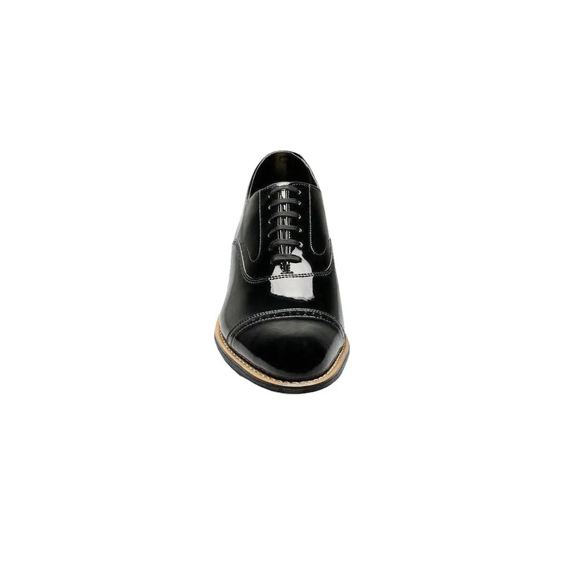11003,Stacy Adams Patent Shiny Leather Concorde Cap Toe Oxford Lace Up
