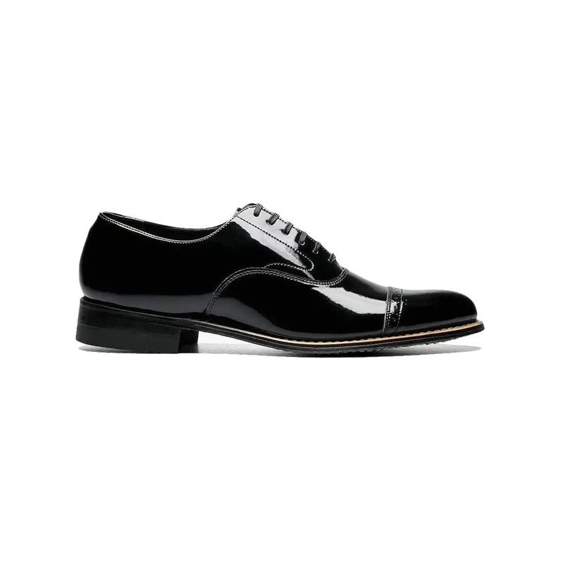 11003,Stacy Adams Patent Shiny Leather Concorde Cap Toe Oxford Lace Up