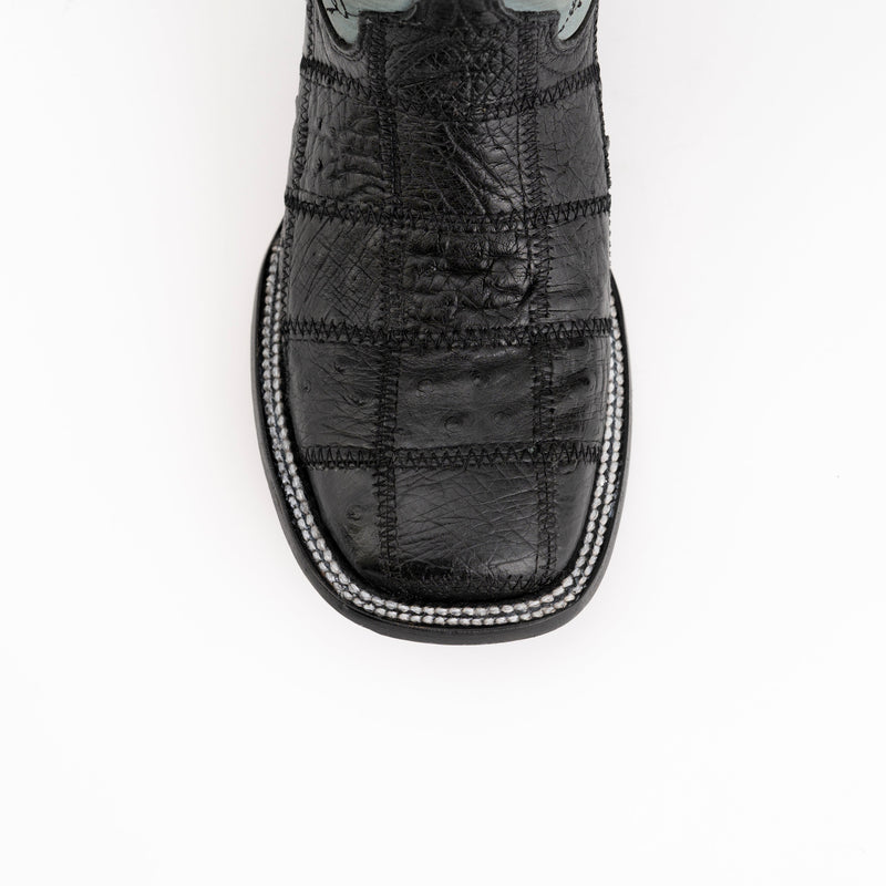 Ferrini Pinto Patch Ostrich Luxury Dress Shoe