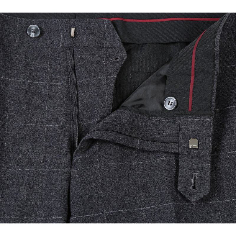 293-31 Men's Slim Fit Checked Suits