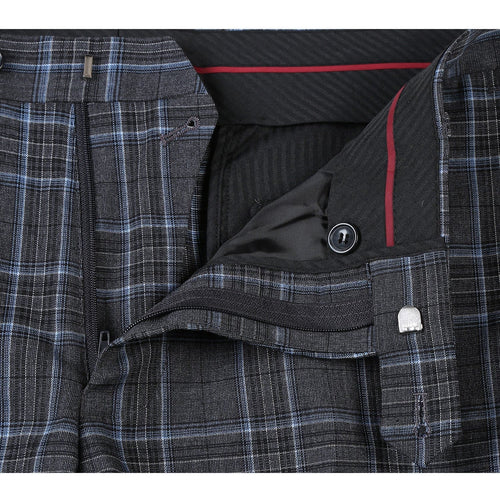 293-28 Men's Slim Fit Checked Suits