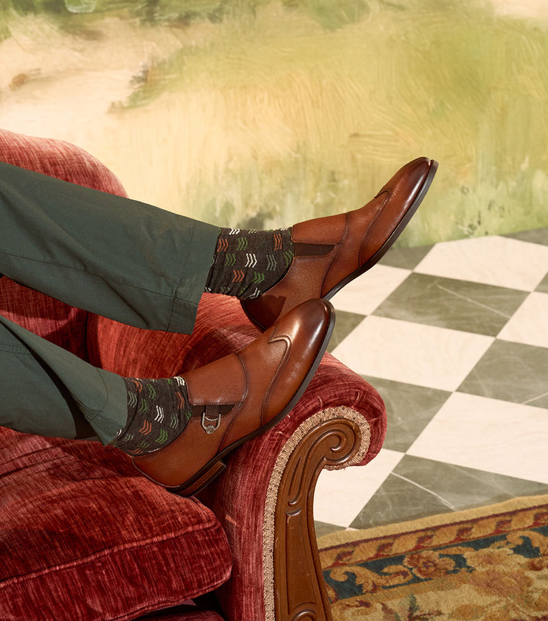 Stacy Adams Lockwood Wingtip Ornament Slip On by Stacy Adams Shoes