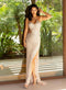 Primavera Couture 12113 - Beaded Sequin Slit Fitted Prom Dress