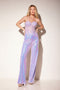 Sequin Strapless Corset Jumpsuit by Lucci Lu 1294