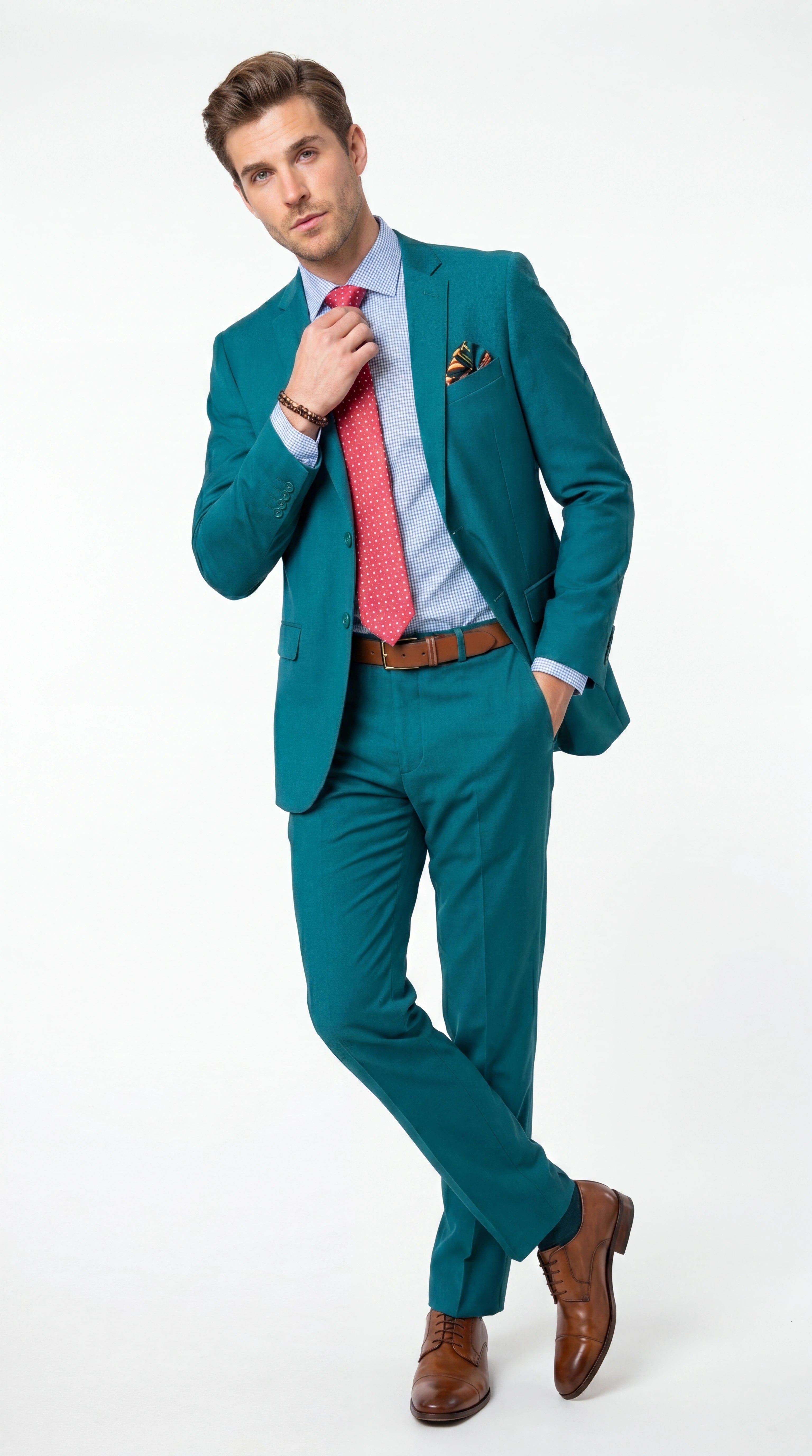 Men’s Teal Green Dark Turquoise Suit – Elegant Formal Suit for Business, Wedding, Party and Modern Style Wear