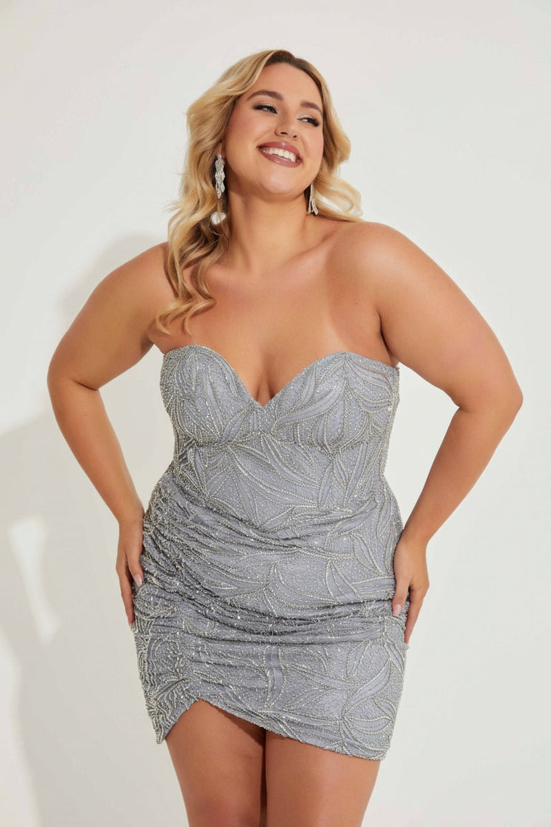 Primavera Couture 14068 - Beaded Fitted Cocktail Dress