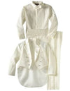 Boys Formal Tail Coat Tuxedo in Ivory with Shirt