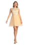 Cindy Collection 1432 Short Lace Bodice Tulle Corset Graduation Dress