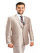 Mens Shiny Mens Tazio Vested Slim Fit Shiny Sharkskin Suit in Champagne