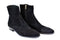 C191-1547-Lizard print Black Suede