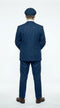 Men’s Blue 3 Piece Suit, Thomas Shelby Inspired Vintage Formal Suit Herringbone Tweed 1920s fabric