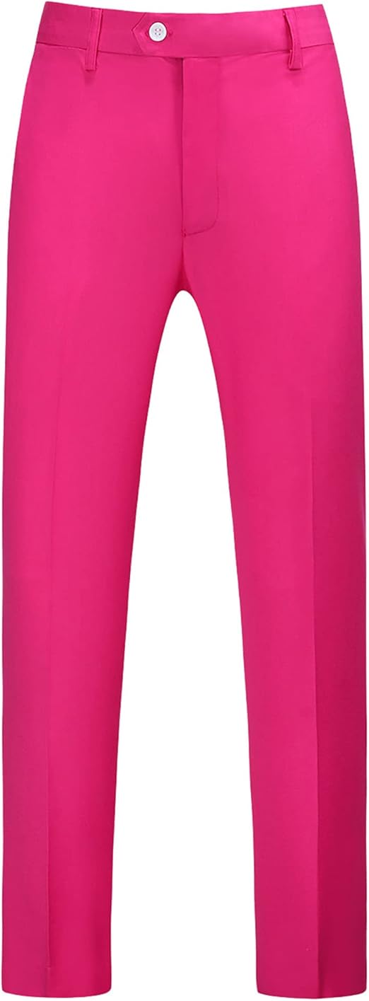 Mens Dress Pants Front Flat Fit Casual Pants