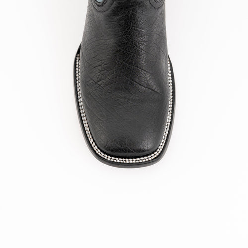 Ferrini Morgan Ostrich Leather Dress Shoe - Smooth Black