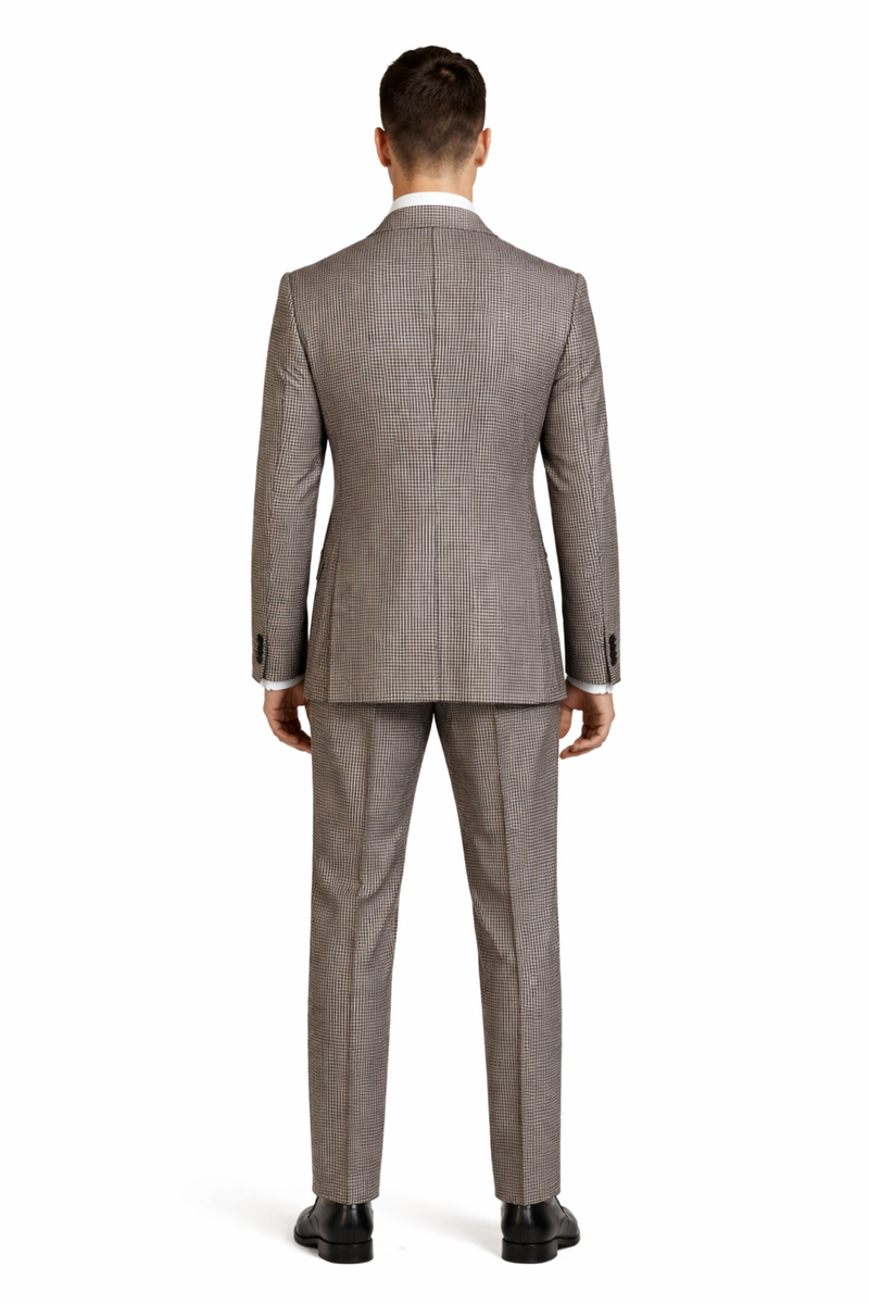 1920'S 1930'S Vintage Suit - Peak Lapel Suit - Vested Suit - Peak Lapel Double Breasted Suit - Classic Fit Pleated Pants