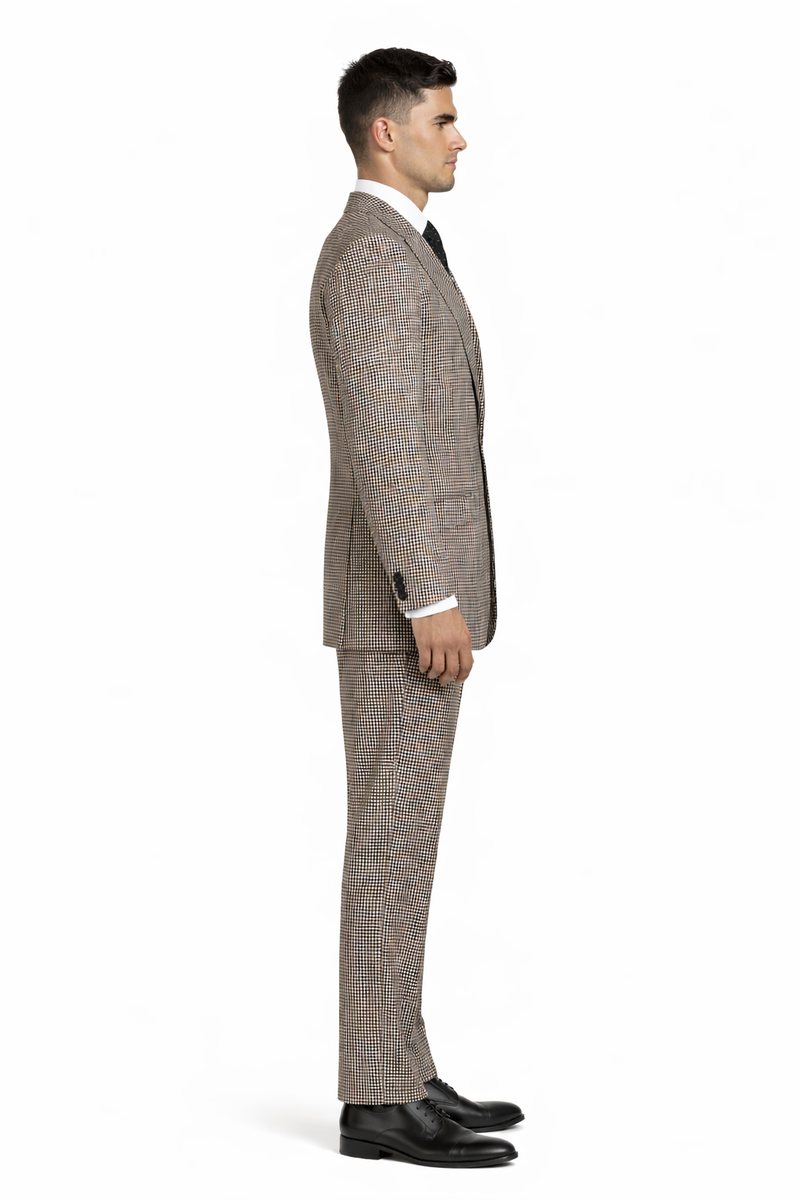 1920'S 1930'S Vintage Suit - Peak Lapel Suit - Vested Suit - Peak Lapel Double Breasted Suit - Classic Fit Pleated Pants
