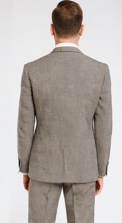 1920'S 1930'S Vintage Suit - Peak Lapel Suit - Vested Suit - Peak Lapel Double Breasted Suit - Classic Fit Pleated Pants