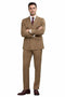 1920s Great Gatsby Suit for Men – Camel Double Breasted Pinstripe